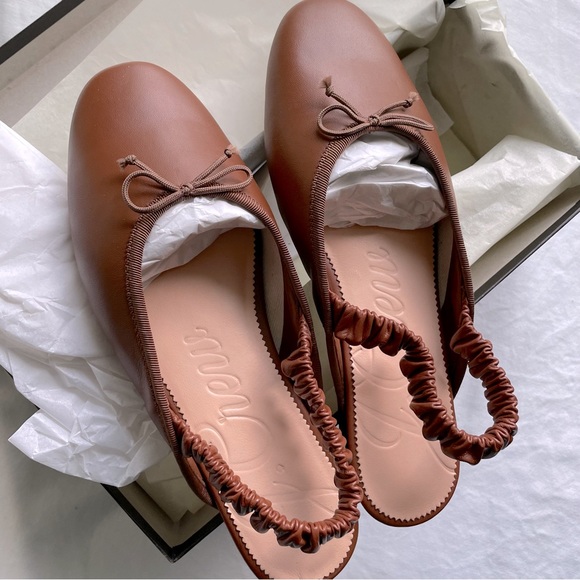 J.Crew Zoe ballet scrunched-strap slingback flats - Picture 5 of 6